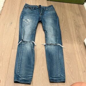 Madewell High Riser Skinny Denim Blue Jeans Size 27